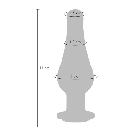 Plug bijou Anal TWILIGHT BUM M 10 x 3.4cm