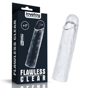 Gaine de pénis FLAWLESS 15 x 4cm Transparente