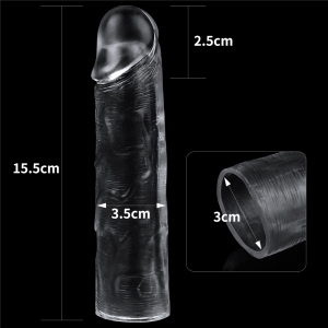 Gaine de pénis FLAWLESS 15 x 4cm Transparente
