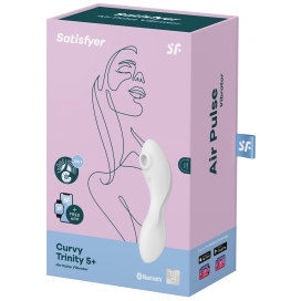 Stimulateur de clitoris connecté CURVY TRINITY 5+ Satisfyer Blanc 2