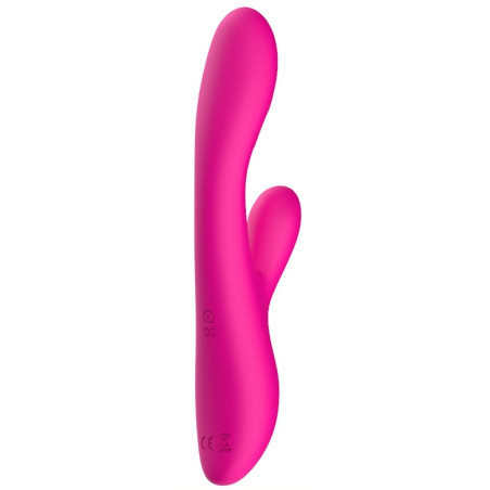 Vibro Rabbit chauffant SPARK 22cm Rose