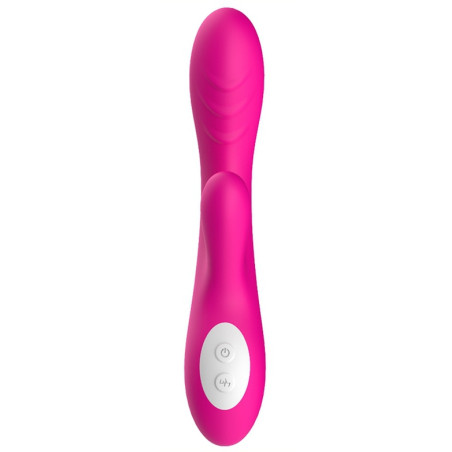 Vibro Rabbit chauffant SPARK 22cm Rose