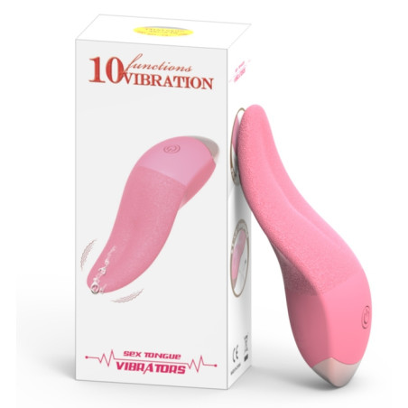 Langue vibrante Silicone EUGTON 10 Vibrations