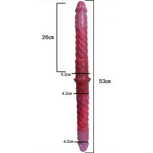 Double gode DUO TWIST 53 x 4.2cm
