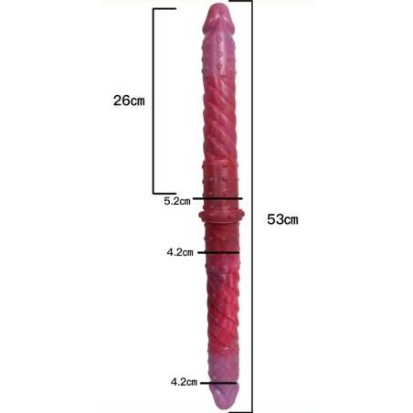 Double gode DUO TWIST 53 x 4.2cm