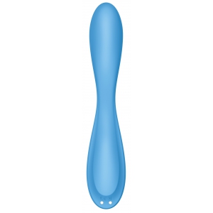 Vibro connecté G-SPOT FLEX 4+ Satisfyer 20cm Bleu