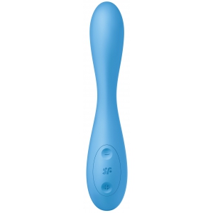 Vibro connecté G-SPOT FLEX 4+ Satisfyer 20cm Bleu