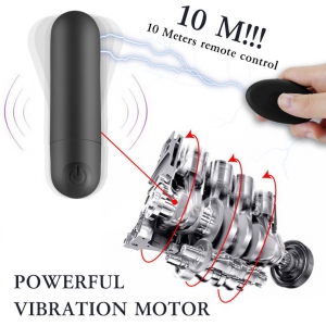 Tanga avec Vibro BULLETPANTIE Noir