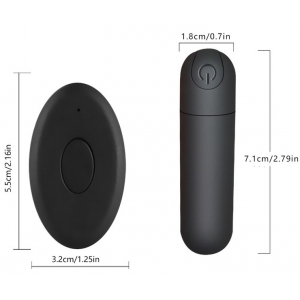 Tanga avec Vibro BULLETPANTIE Noir