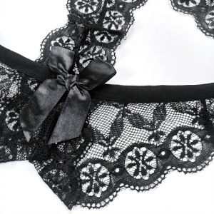 Tanga avec Vibro BULLETPANTIE Noir