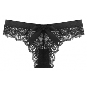 Tanga avec Vibro BULLETPANTIE Noir