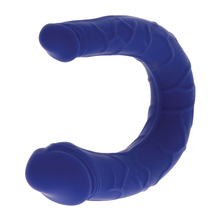 Mini Double Gode U-SHAPE 11 x 3.1cm Bleu