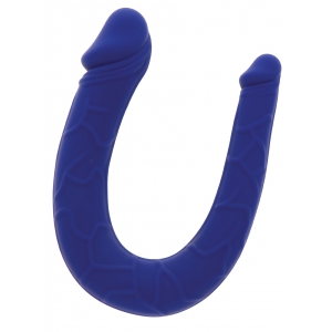Mini Double Gode U-SHAPE 11 x 3.1cm Bleu
