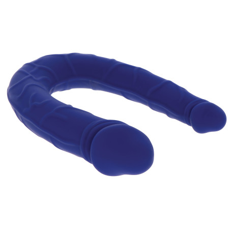 Mini Double Gode U-SHAPE 11 x 3.1cm Bleu