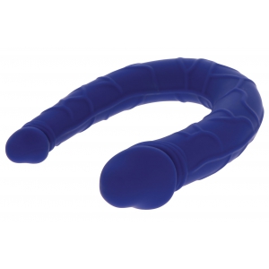 Mini Double Gode U-SHAPE 11 x 3.1cm Bleu