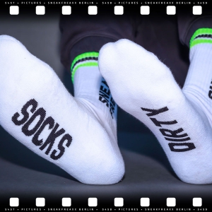 Chaussettes DIRTY Blanc-Vert