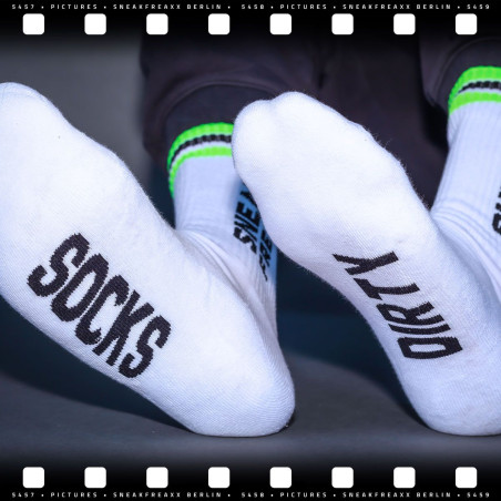 Chaussettes DIRTY Blanc-Vert