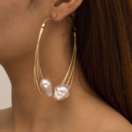 Boucles d'oreille GOLD EAR 10cm 2