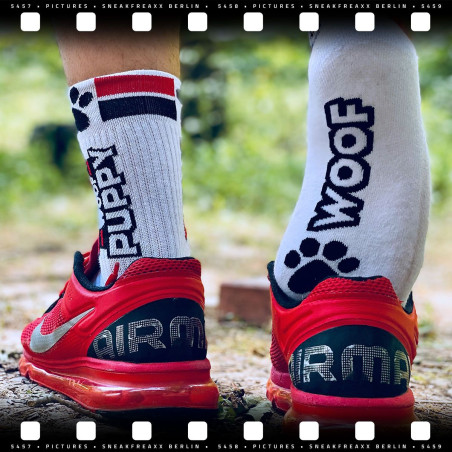 Chaussettes SNEAK WOOF PUPPY Rouge