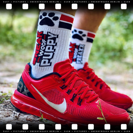 Chaussettes SNEAK WOOF PUPPY Rouge
