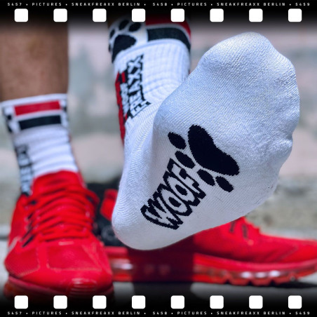 Chaussettes SNEAK WOOF PUPPY Rouge