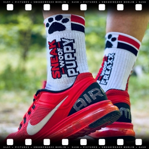 Chaussettes SNEAK WOOF PUPPY Rouge