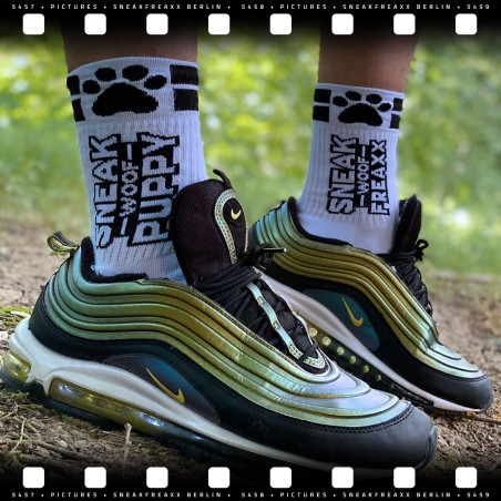 Chaussettes SNEAKFREAXX PUPPY Blanc-Noir