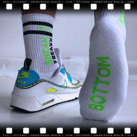 Chaussettes SOCKEN NEON Bottom Vert 2