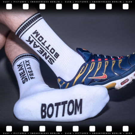 Chaussettes SOCKEN Sneak Bottom Blanc-Noir