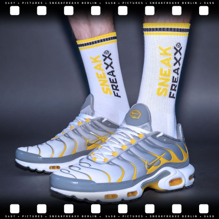 Chaussettes STINKY SOXX Blanc-Jaune
