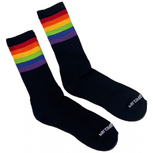 Chaussettes noires PRIDE GYM Rainbow