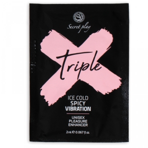 Dosette Gel chauffant et vibrant TRIPLE X 2ml