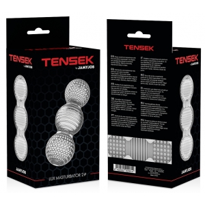 Masturbateur souple transparent TENSEK N°2 - 15cm