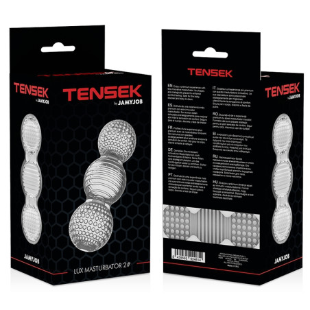 Masturbateur souple transparent TENSEK N°2 - 15cm