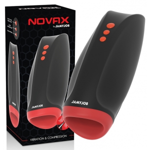 Masturbateur vibrant avec compression NOVAX