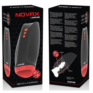 Masturbateur vibrant avec compression NOVAX