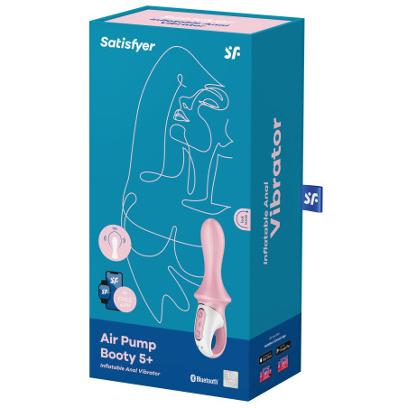 Plug Vibrant Gonflable AIR PUMP BOOTY 5+ Satisfyer 10 x 3cm
