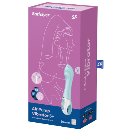Vibro gonflable AIR PUMP VIBRATOR 5+ Satisfyer 12 x 3.5cm