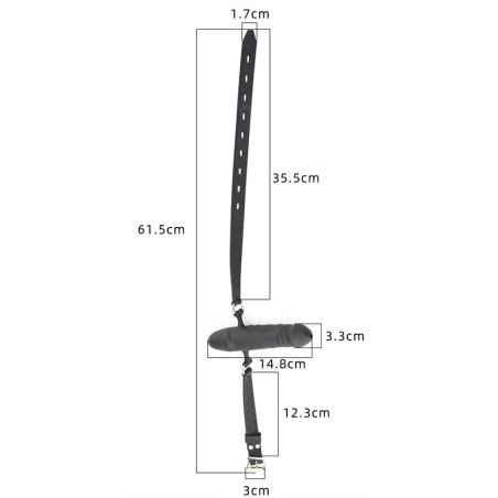 Bâillon Gode ORAL DICK 10cm