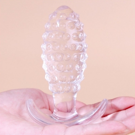 Plug Transparent DOTTED PINE L 9 x 3.5cm