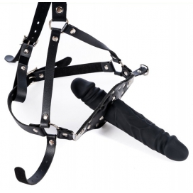 Bâillon avec gode STRAP DICK 12cm 2
