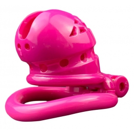Cage de chasteté SEX SLAVE M 6.5 x 3.5cm Rose 2