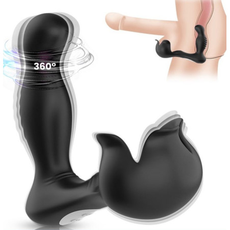 Plug prostatique rotatif avec sac à bourses SURROUND 10 x 3.4cm