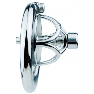 Cage de chasteté en métal avec Plug d'urètre HEXY 3 x 3.3cm