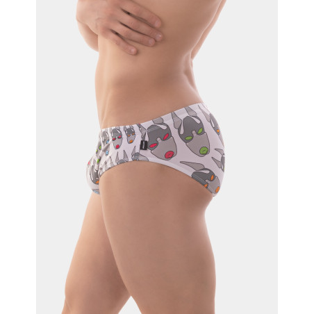 Slip de bain FETISH DOG Blanc