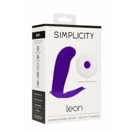 Stimulateur vibrant LEON 8.5 x 3cm Violet 2