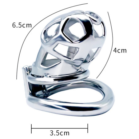 Cage de chasteté en métal BEKAR 6.5 x 3.2cm