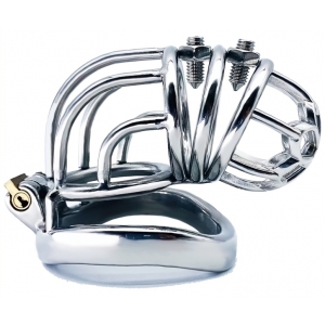 Cage de chasteté en métal FOLDY 12 x 3.5cm