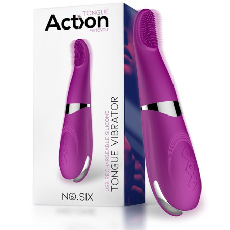 Stimulateur de clitoris TONGUE VIBRATOR 19cm Violet