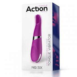 Stimulateur de clitoris TONGUE VIBRATOR 19cm Violet 2